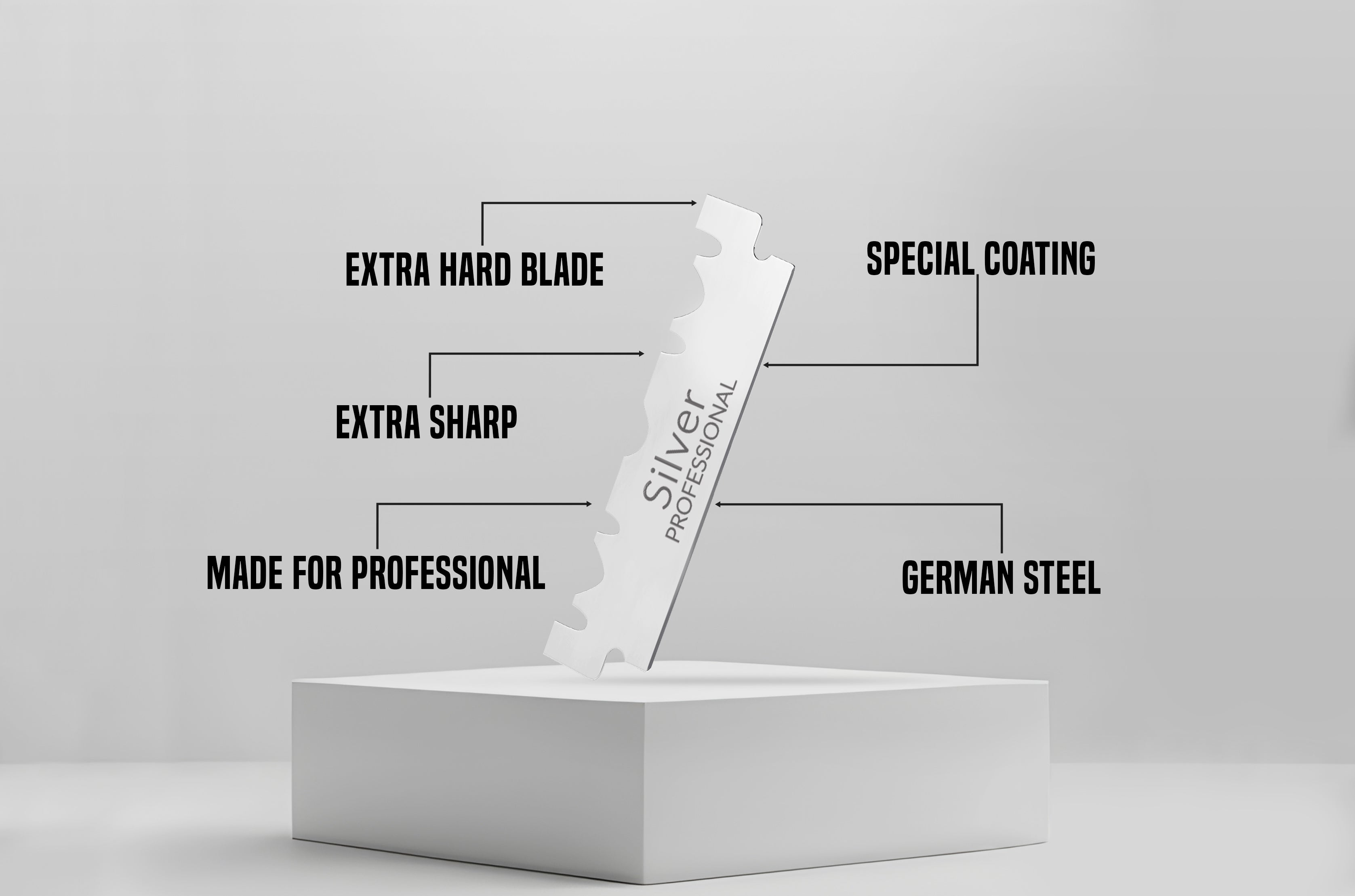 Серебро - Лезвия бритвы с одним лезвием - 100шт